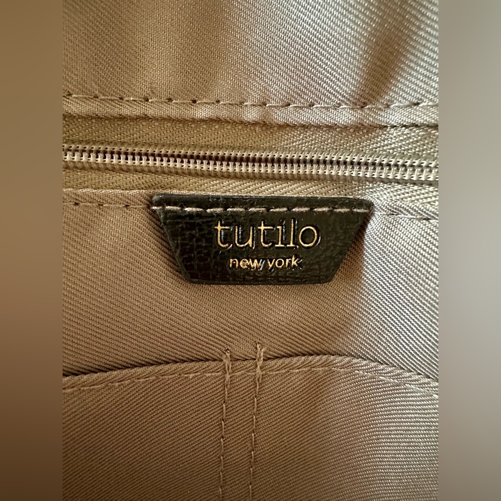 Tutilo New York Black Vegan Backpack Bag Purse School Diaper Bag. Pre-owned. - Picture 12 of 14
